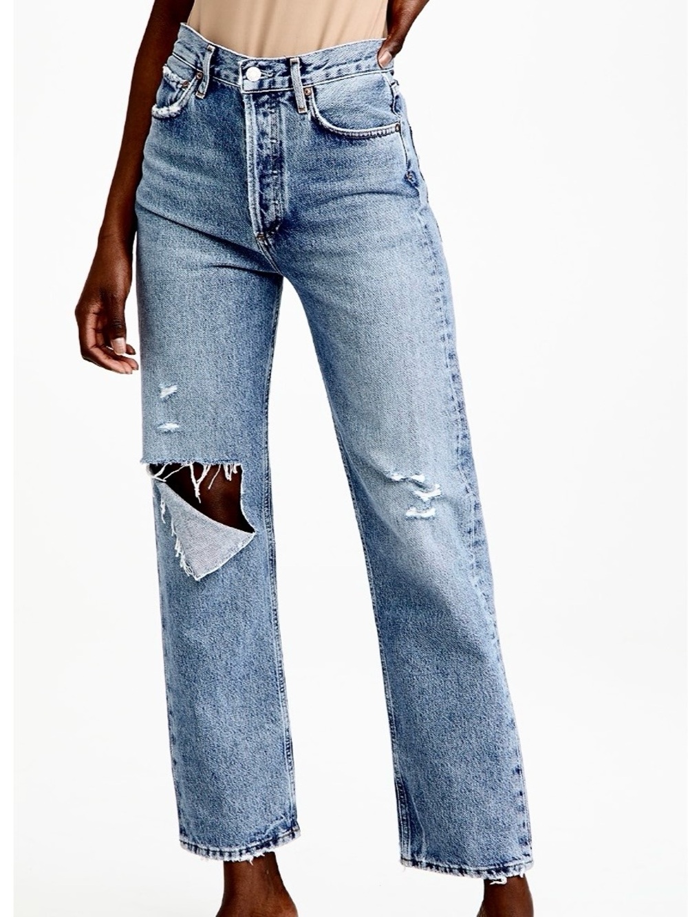 AGOLDE 90’s Pinch Waist High Rise Straight Leg Jeans